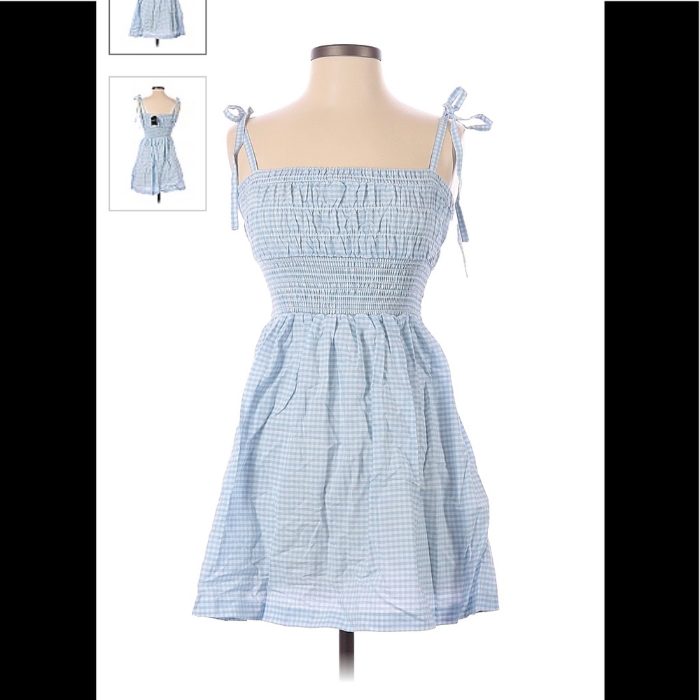 Forever 21 Gingham Smocked Dress